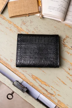 Minuit sur Terre Portfolios<Allegro Croco Noir