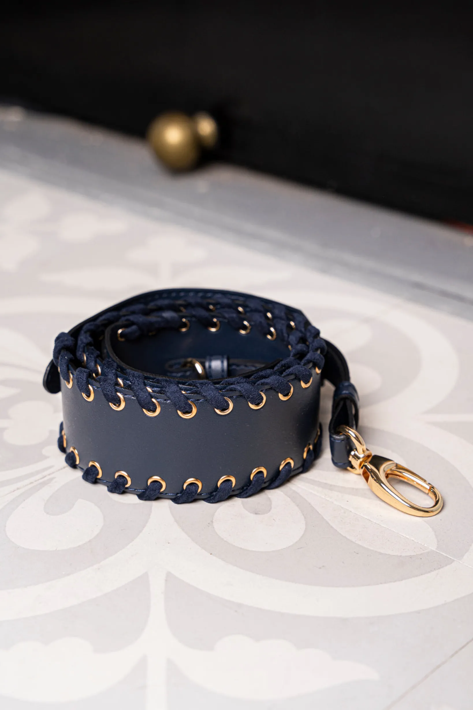 Minuit sur Terre Straps For Bags<Anse Laçage Bleu Minuit