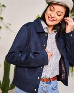 Minuit sur Terre Jackets & Coats<Camille Bleu Minuit