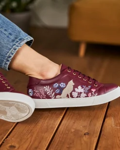 Minuit sur Terre Sneakers<Cannelle Bordeaux