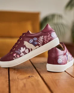 Minuit sur Terre Sneakers<Cannelle Bordeaux