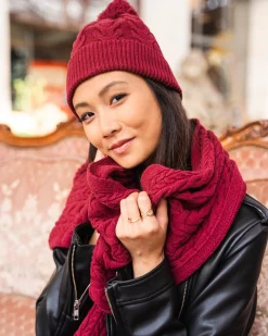 Minuit sur Terre Scarves & Hats<Flocon Bordeaux