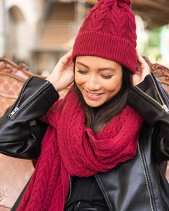 Minuit sur Terre Scarves & Hats<Flocon Bordeaux