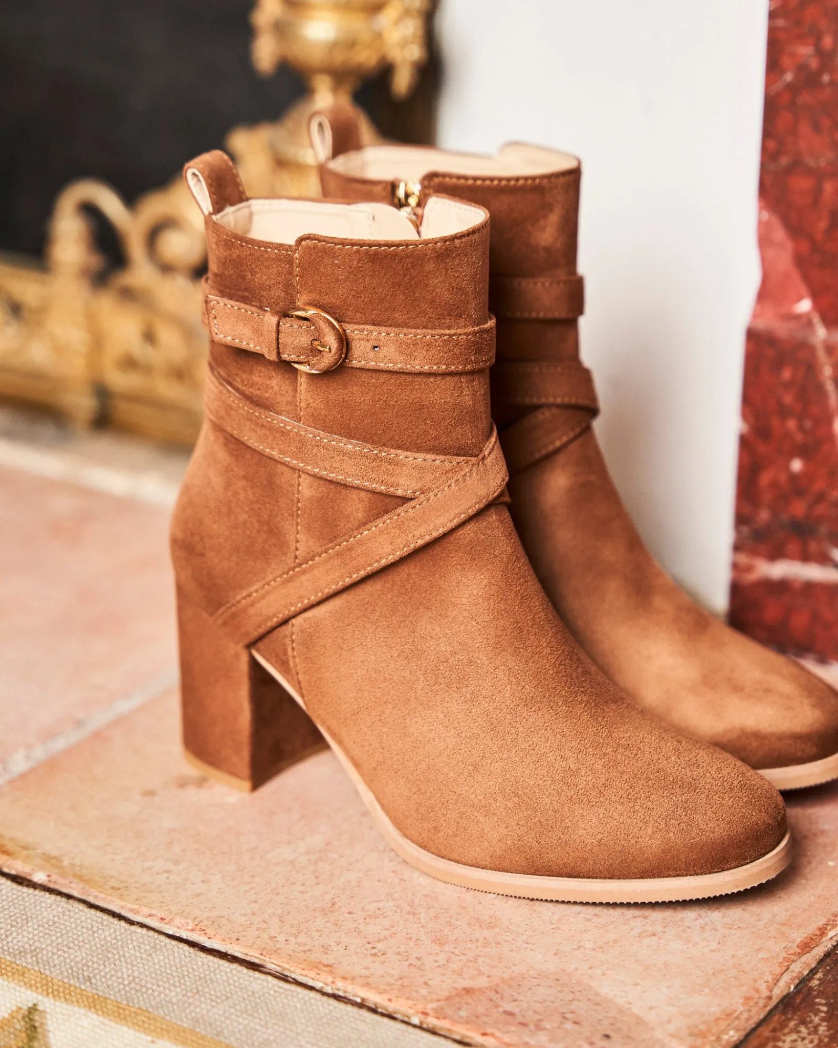 Minuit sur Terre Heeled Boots<Intrigue Noisette