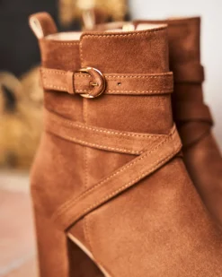 Minuit sur Terre Heeled Boots<Intrigue Noisette