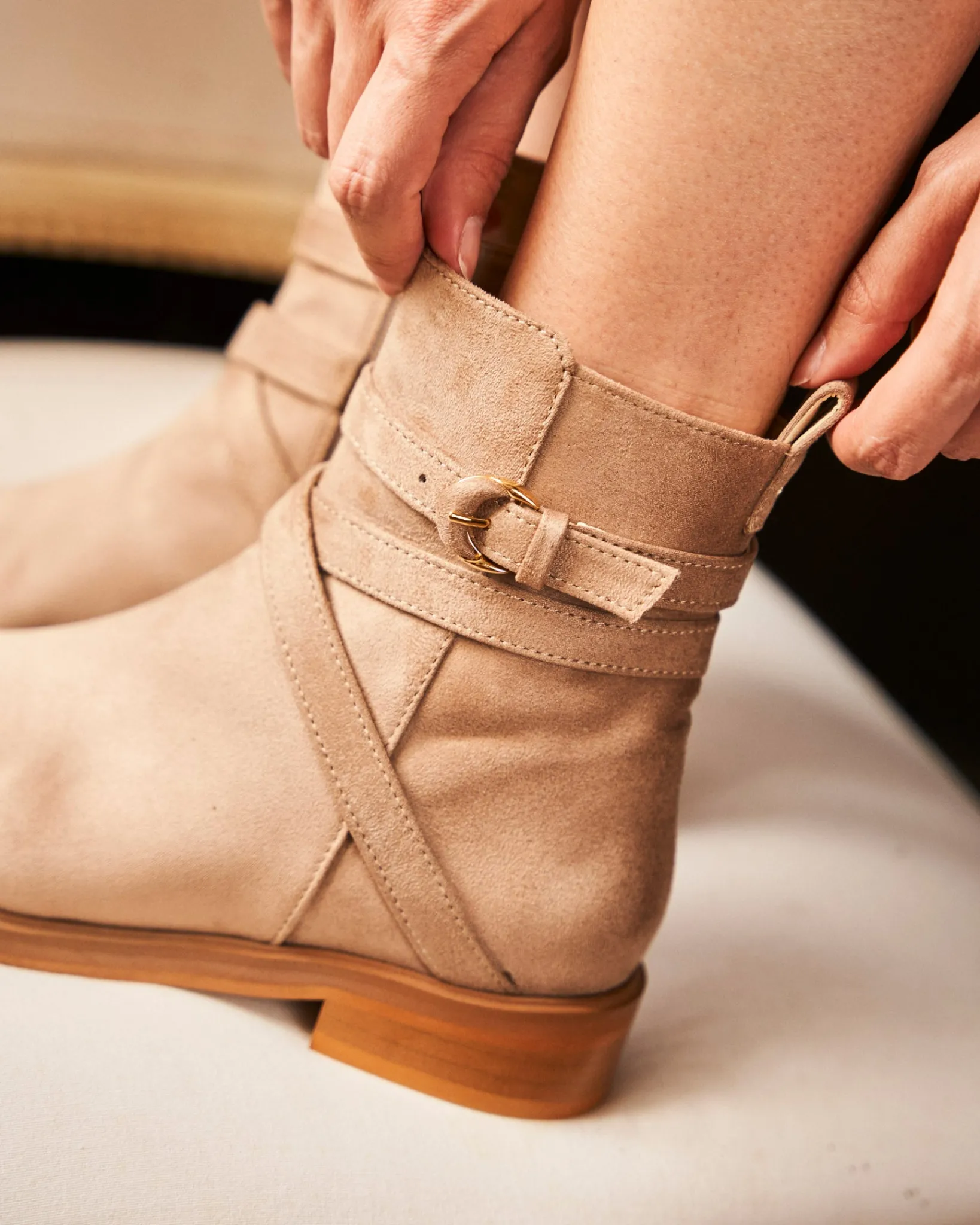 Minuit sur Terre Low Boots<Ombre Sable