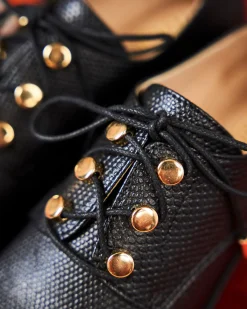 Minuit sur Terre Loafers & Derbies<Piccadilly Noir Python