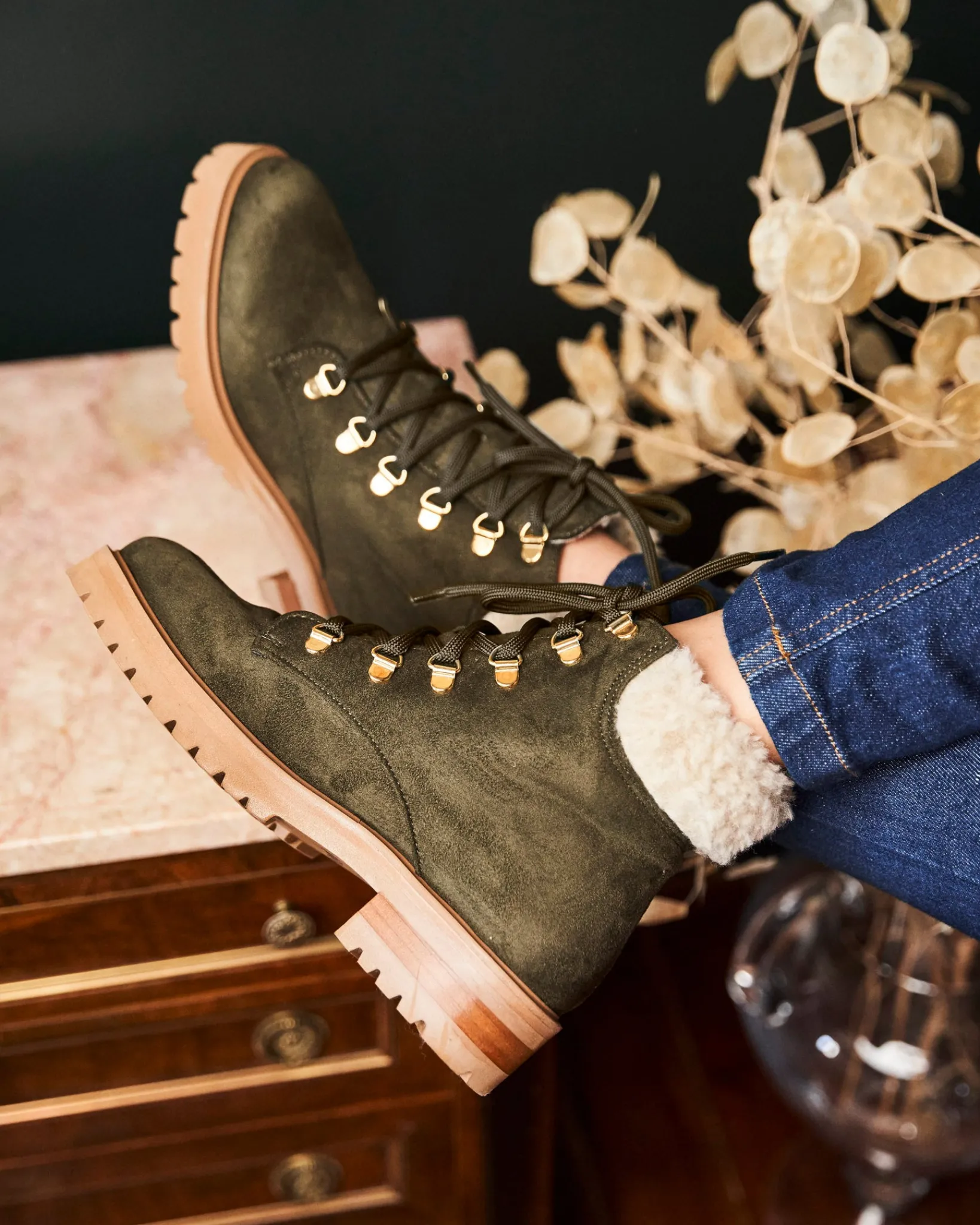 Minuit sur Terre Low Boots<Pollux Kaki