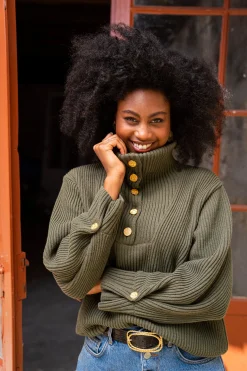 Minuit sur Terre Sweaters & Vests<Shetland Kaki