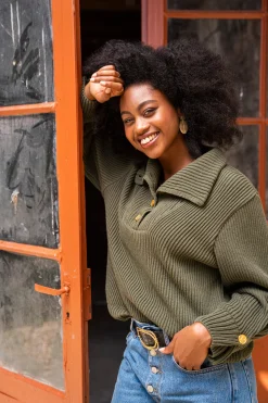 Minuit sur Terre Sweaters & Vests<Shetland Kaki