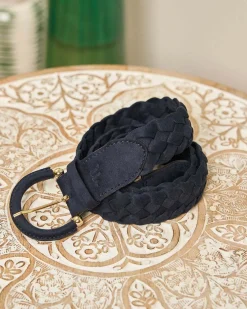 Minuit sur Terre Belts<Tressée Bleu Minuit