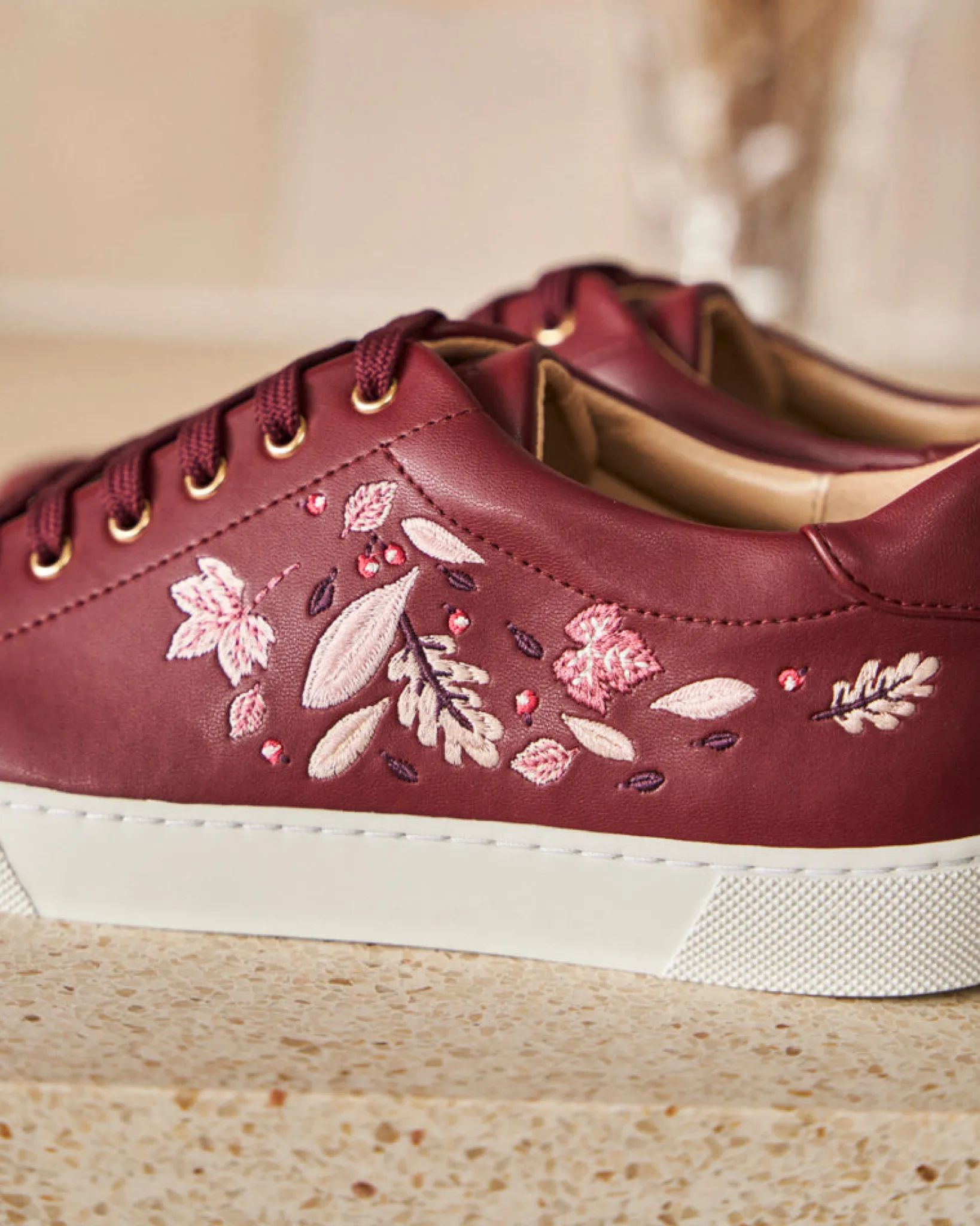 Minuit sur Terre Sneakers<Vent d'Automne Bordeaux