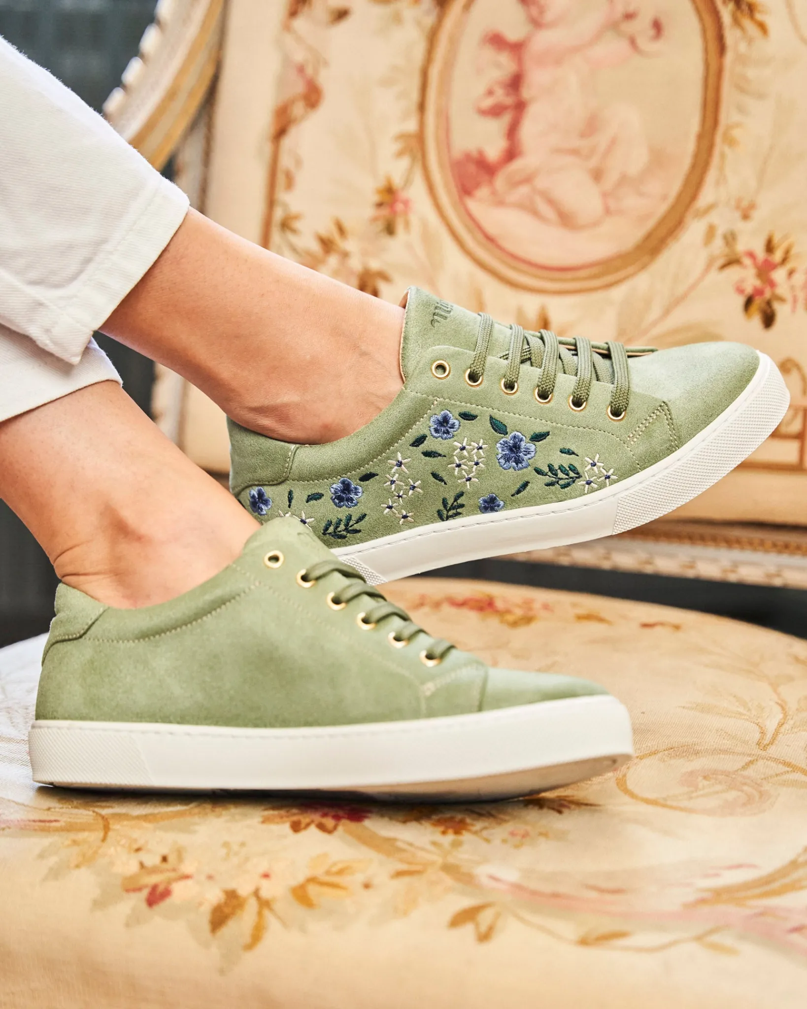 Minuit sur Terre Sneakers<Virevolte Champêtre Sauge