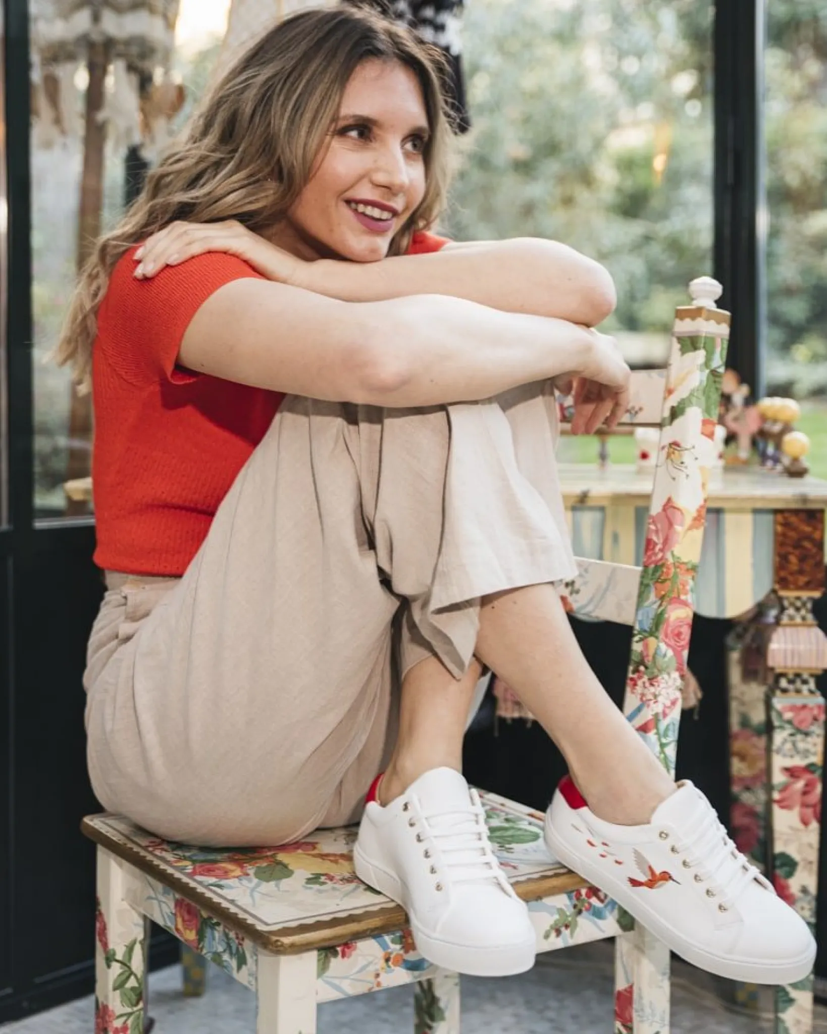 Minuit sur Terre Sneakers<Virevolte Colibri Rouge