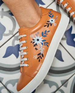 Minuit sur Terre Sneakers<Virevolte Dame de Minuit Camel