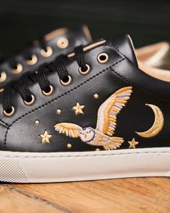 Minuit sur Terre Sneakers<Virevolte Edwige Noir Or