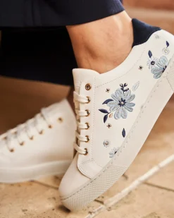 Minuit sur Terre Sneakers<Virevolte Fleur Bleue