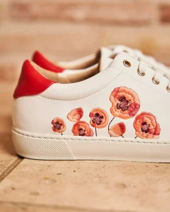 Minuit sur Terre Sneakers<Virevolte Fleurs Rouges