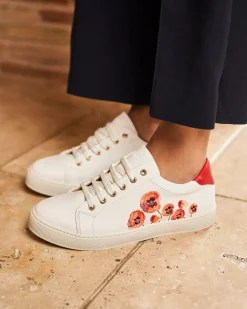 Minuit sur Terre Sneakers<Virevolte Fleurs Rouges