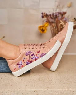 Minuit sur Terre Sneakers<Virevolte Florescence Blush