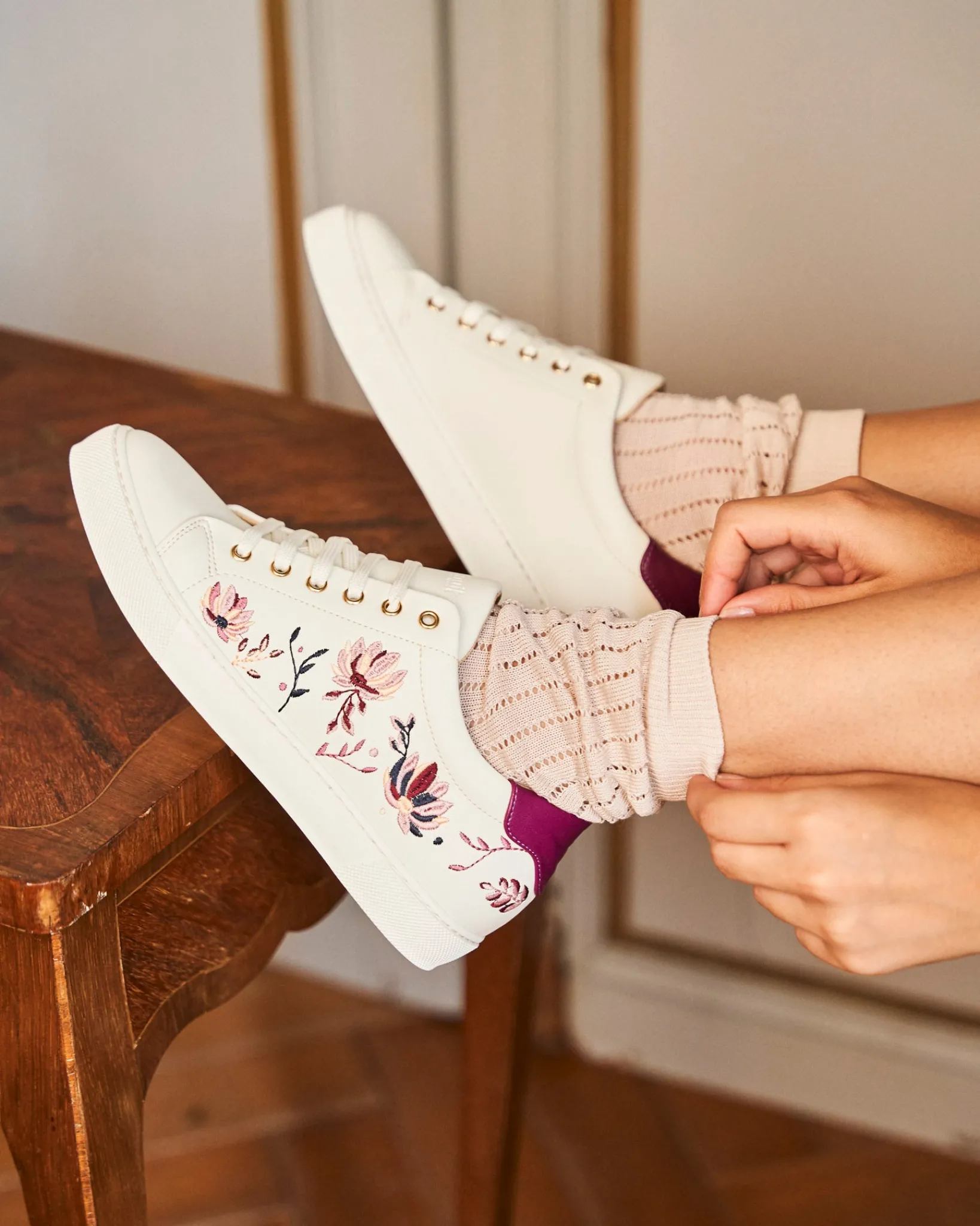 Minuit sur Terre Sneakers<Virevolte Pivoines