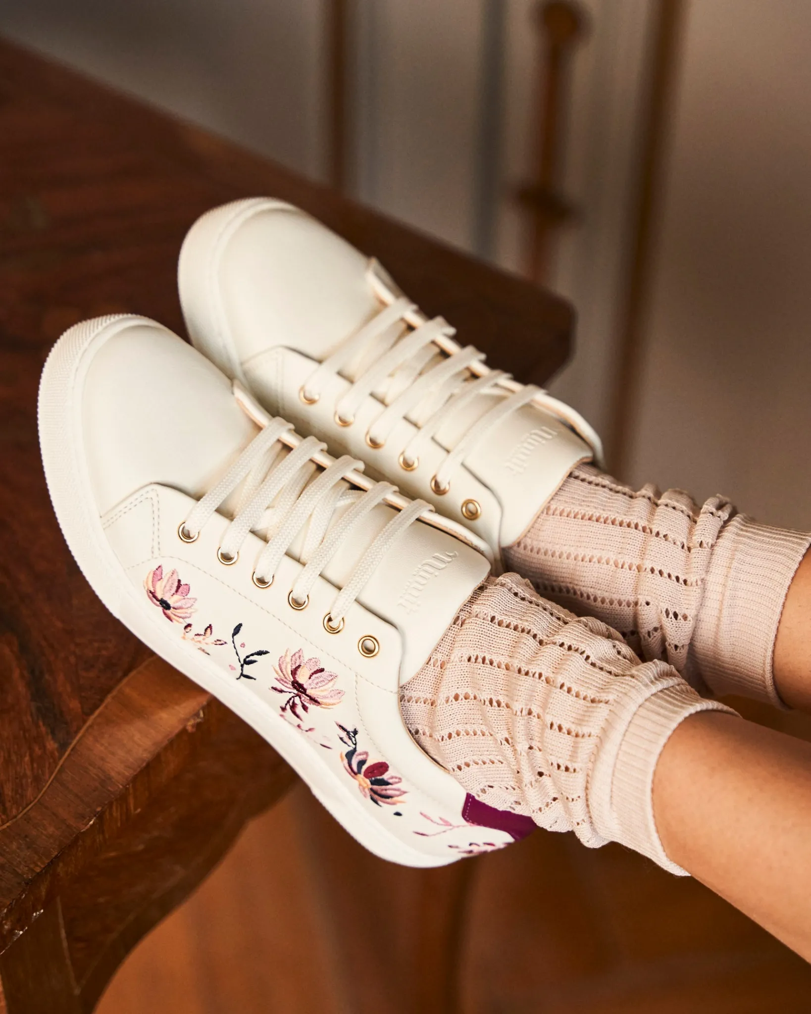 Minuit sur Terre Sneakers<Virevolte Pivoines