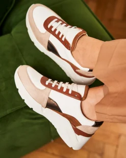Minuit sur Terre Sneakers<Zigzag Cappuccino