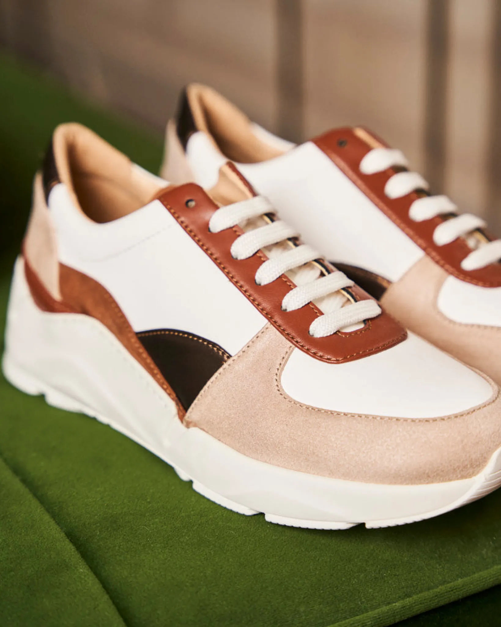 Minuit sur Terre Sneakers<Zigzag Cappuccino