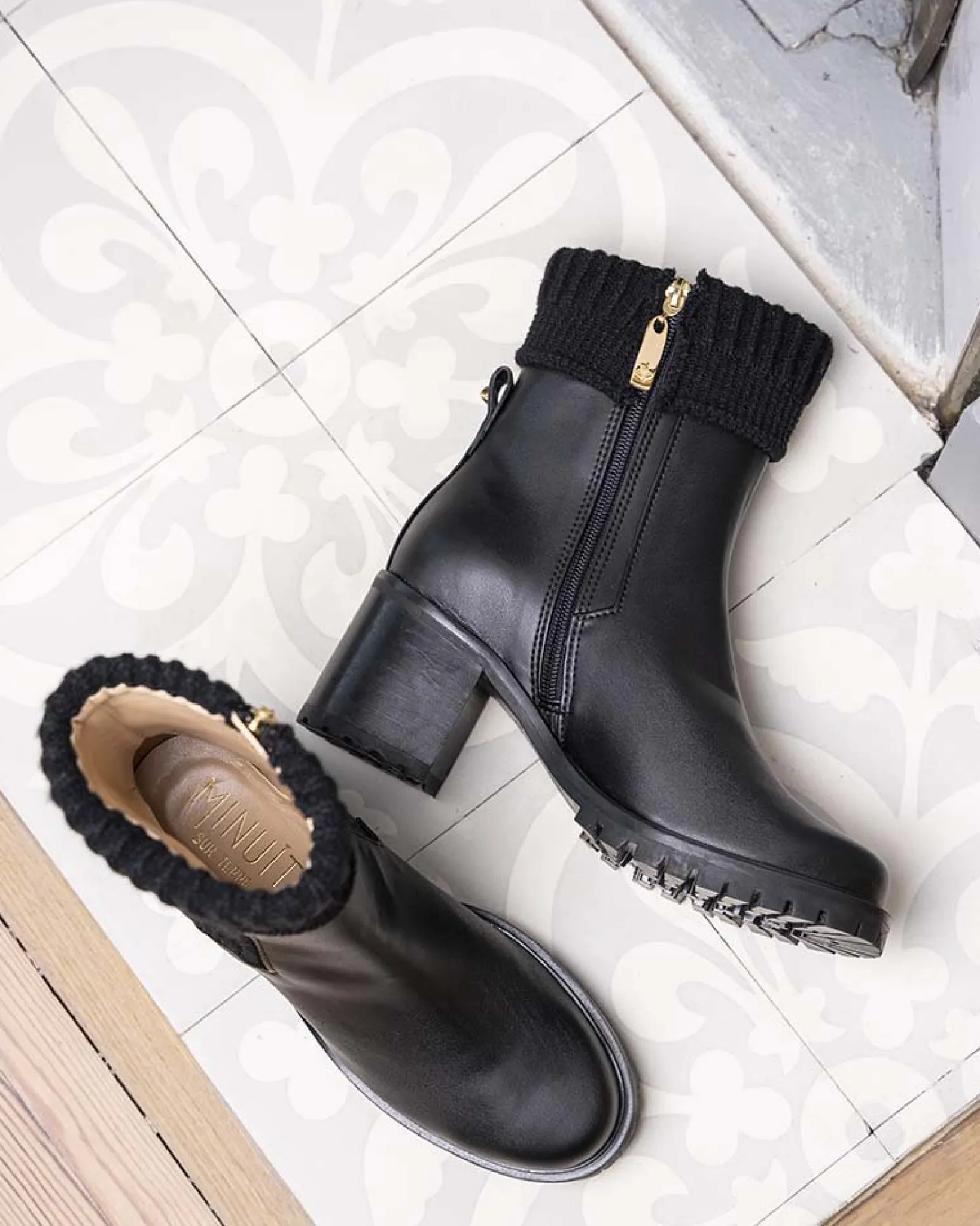Minuit sur Terre Heeled Boots<Zodiaque Noir